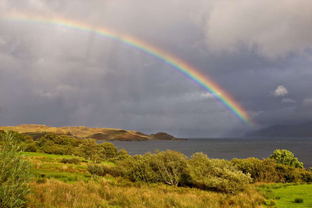 Scotland weather and its rainbows